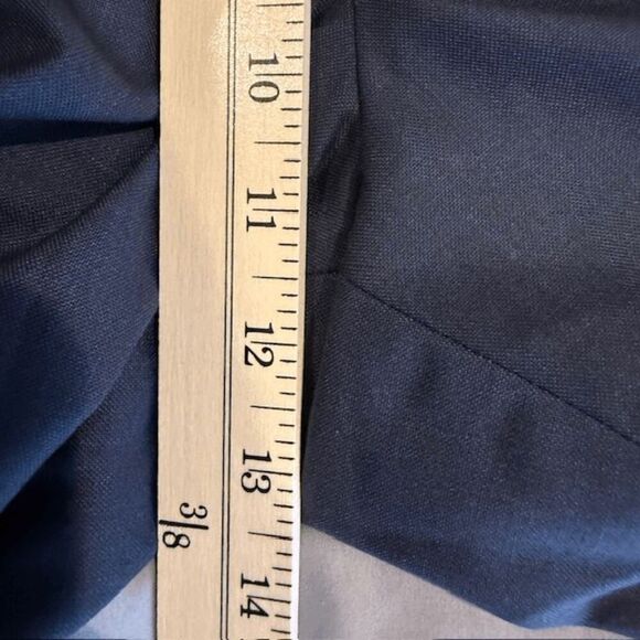 NWT Kenneth Cole Reaction Navy Blue Dress Pants Pleated Trousers Size 42x30 - Picture 9 of 12